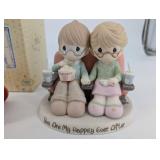 Cherished Teddies - Strawberry Festival Cart & You Are My Happily Ever After Couple Figurines