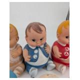 Baby Dolls & Puppy Figurine Lot (Lot of 5)