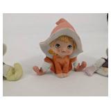 Homco 5213 Elf Figurines Set of 3 - Made in Taiwan