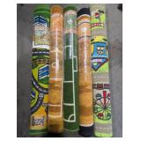 Sports Rugs - Play Rug City Map, Basketball & Soccer Field (Lot of 5)