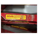 Red Metal Scaffold Frame Components - Folding Braces, Used