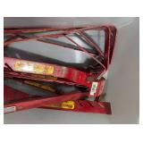 Red Metal Scaffold Frame Components - Folding Braces, Used