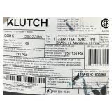 Klutch 60-Gallon Single-Stage Vertical Air Compressor, 3.7 HP, 230 Volts #5903356 Msrp $799.99