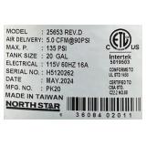 North Star Portable Air Compressor 5.0 CFM, 135 PSI, 20 G Msrp $730.00