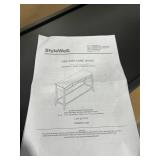 Cedar Springs Charcoal Black 2-Drawer Wood Console Table (47.48 in. W X 30 in. H) MSRP $265