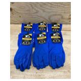 Wells Lamont Work and Home Chemical Gloves Blue Large (lot of 6)