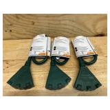 2 ft. 14/3 Light Duty Indoor/Outdoor Extension Cord with Multiple Outlet Triple Tap End, Green (lot of 3)
