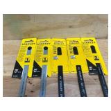 Differently sized Stanley hacksaw Blades (lot of 5)