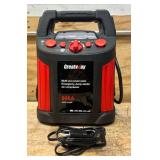 GreatWay Jump Starter with Air Compressor and LED Light, 12 Volts, 900 Peak Amps, Model# GM038C #107527 Msrp $139.99