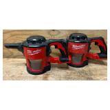 Milwaukee Compact Vacuum Cat No. 0882-20 lot of 2