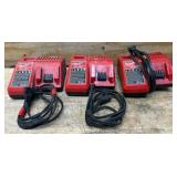 Milwaukee Charger Cat No. 48-59-1812 lot of 3