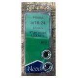 Needa 440890A 5/16-24 Grade 5 Nylon Insert Lock Nuts lot of 10