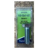 Needa 441400A 1/2-13x1-1/2  Grade 5 Hex Head Cap Screws lot of 10