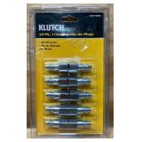 Klutch 1/4in. Female Universal Plugs, 10-Pk. #48560