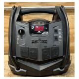 Schumacher Instant Power Portable Jump Starter with Air Compressor and Light, 12 Volts, 1200 Peak Amps, Model# SJ1332 #81698 Msrp $199.99