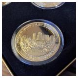 Grand Casino Gilded Coin Collection Split Rock & Minneapolis Skyline & State Capital & Monument
