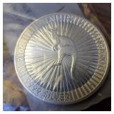 One Ounce .9999 silver bullion  2016 Australian Silver Kangaroo BU  APMEX plastic sleeve