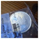 2024 Canada 1 oz Silver Maple Leaf :: BU :: Charles III  5 Dollars  APMEX protective sleeve