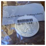 1 Oz. .999 Fine Silver Bullion :: Walking Liberty Image
