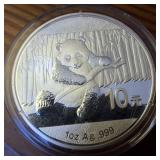 1 Oz. .999 Silver Bullion  2014  10 Yuan Face Value  Excellent Condition