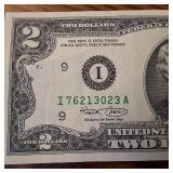 Crisp and Clean 2 Dollar Federal Reserve Note :: Collectible :: Featuring Thomas Jefferson