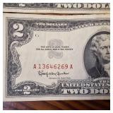 1963 Crisp & Clean RED SEAL 2$ United States Notes (Not federal reserve notes) :: 4 notes total