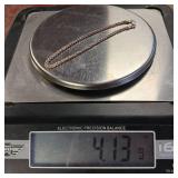 3 mm Sterling Silver Bracelet approx. 8 inches