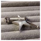 Sterling Silver Shooting Star Pin ::
