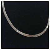 Sterling Silver Chain :: 18 long :: no kinks :: 4 mm herringbone