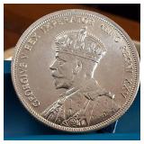 1935  George V: Key Date as the first year Silver Canada Dollar :: 80% silver :: Excellent condition