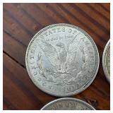 HUGE LOT 6 Coins! 1921 Morgan silver dollars :: Weight: 26.7 grams 90% silver :: Circulated