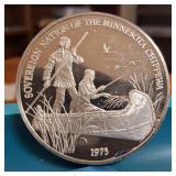 1975 Silver Bullion :: (RARE) :: .999 Fine Silver ::  "Sovereign Nation of the Minnesota Chippewa"