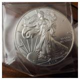 Bulk Lot of 6 total BU 2014 American Silver Eagles .999 Silver :: Weight: 31.1 g Diameter: 40.6 mm