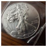 Bulk Lot of 6 total BU 2014 American Silver Eagles .999 Silver :: Weight: 31.1 g Diameter: 40.6 mm