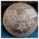 US Mint :: "LIBERTY", "IN GOD WE TRUST", and "MEDAL OF HONOR 1861-2011 90% Silver