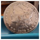 1879-S Morgan silver dollar :: Weight: 26.7 grams 90% silver :: Most popular collected coin produced USA!