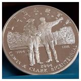 2004 Lewis and Clark Silver Dollar is a 90% silver commemorative coin :: 26.730 grams