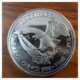 Large Lot (10 coins) Bright Uncirculated 1984 ENGELHARD 1 oz .999 Bullion :: Prospector