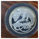 (1987) 1 Troy Ounce .999 Silver Round featuring Plastic Man AMC Mint Cartoon Celebrity Series
