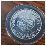 (1987) 1 Troy Ounce .999 Silver Round featuring Plastic Man AMC Mint Cartoon Celebrity Series