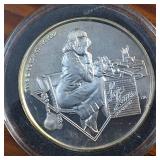 (1987) 1 Troy Ounce .999 Silver Round featuring LOIS LANE AMC Mint Cartoon Celebrity Series