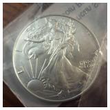 Lot of 2 total BU 2024 American Silver Eagles :: .999 Silver :: Weight: 31.1 g Diameter: 40.6 mm