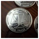 Lot of 6 BU .999 Fine Silver 1 Troy oz bullion coins :: The Plucked Tax Payer (5) Mayflower (1)