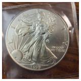 Nice 1999 BU Silver Eagle :: 99.9% Fine Silver :: US Mint