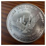 1 Troy oz: 99.9% Fine Silver :: US Assay Office :: San Fran :: USA Strategic Stockpile : 31.1 grams