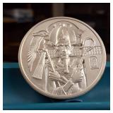 Incredible 2 Troy oz .999 Fine Silver Bullion Specialty Coin :: Egyptian Motiff