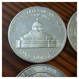 Lot of 6 :: 90% Silver Dollars:  Multiple Year U.S. Mint commemorative coin honoring History!