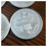 Lot of 6 :: 90% Silver Dollars:  Multiple Year U.S. Mint commemorative coin honoring History!