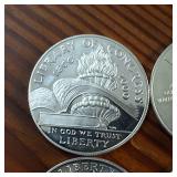 Lot of 6 :: 90% Silver Dollars:  Multiple Year U.S. Mint commemorative coin honoring History!