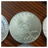 Lot of 6 :: 90% Silver Dollars:  Multiple Year U.S. Mint commemorative coin honoring History!